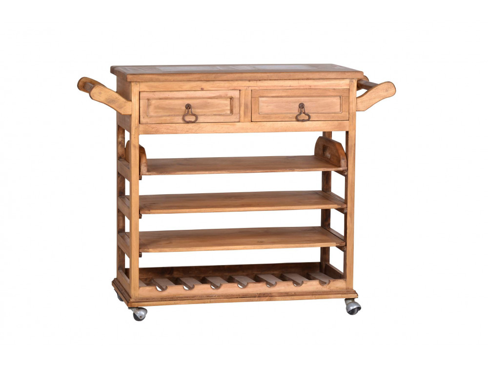 Servierwagen Mexico Möbel Landhaus Pinie Honig