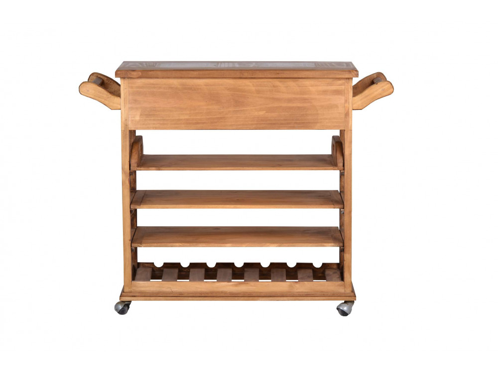 Servierwagen Mexico Möbel Landhaus Pinie Honig