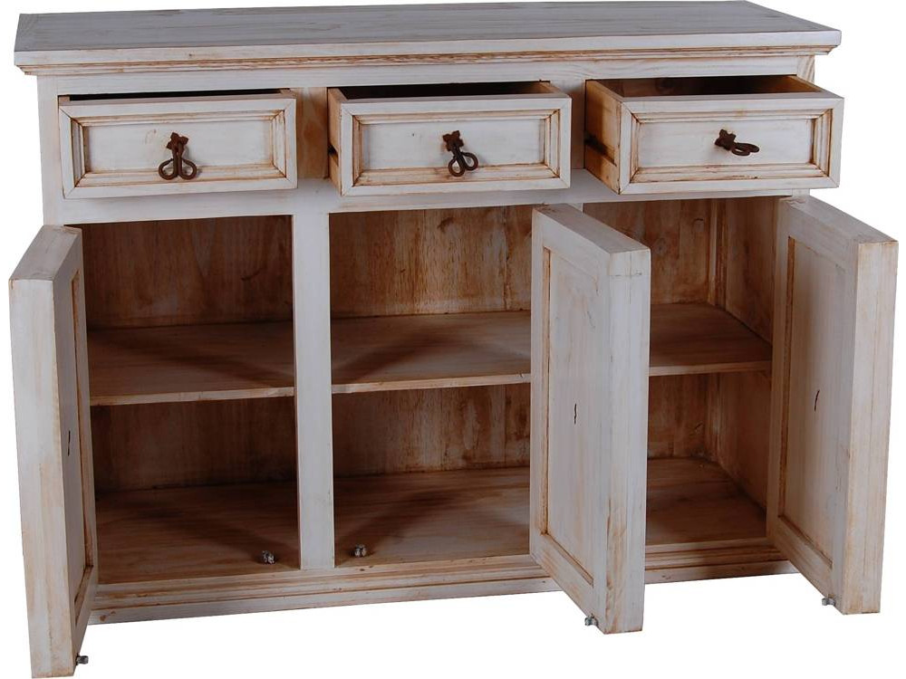 Sideboard Mexico Möbel Landhaus Pinie Weiß