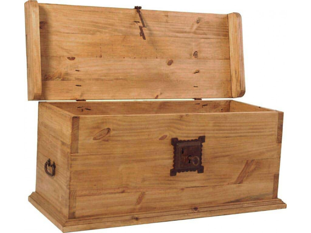 Truhe Mexico Möbel Landhaus Pinie Honig