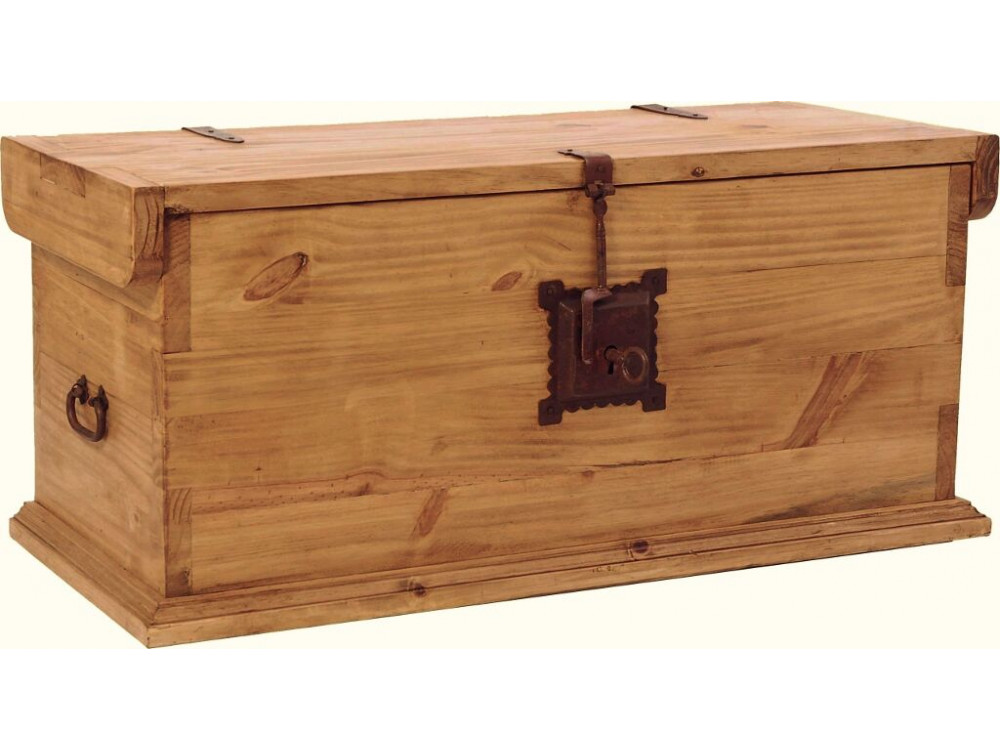 Truhe Mexico Möbel Landhaus Pinie Honig