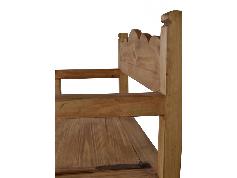 Truhenbank Mexico Möbel Landhaus Pinie Honig