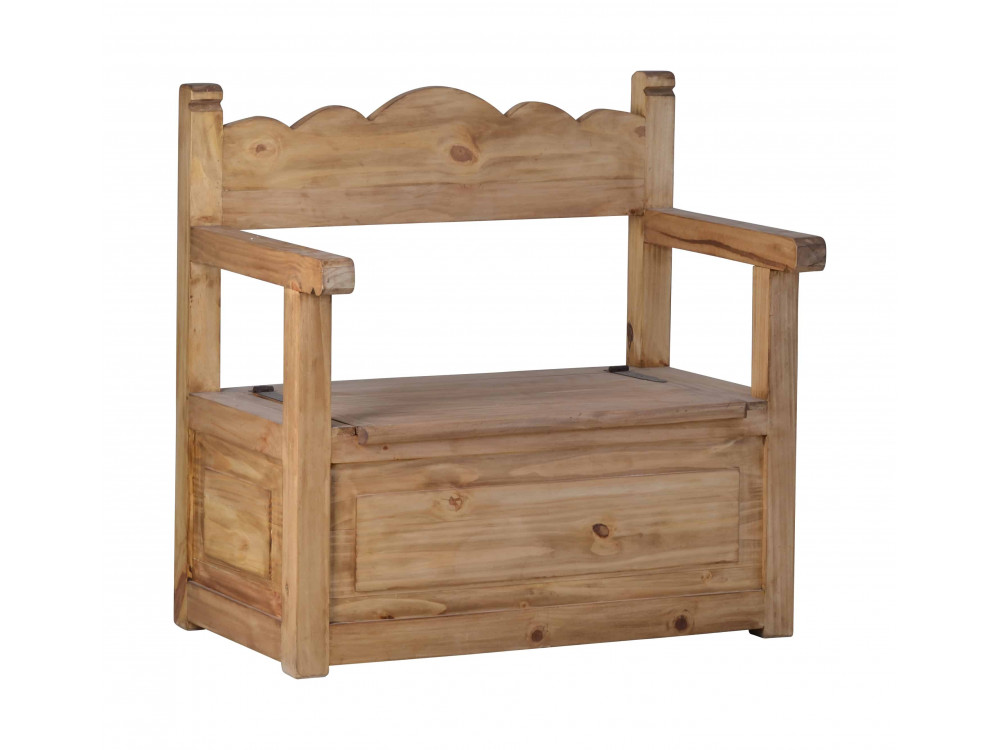Truhenbank Mexico Möbel Landhaus Pinie Honig