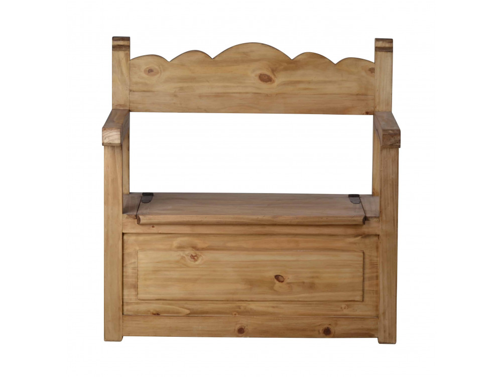 Truhenbank Mexico Möbel Landhaus Pinie Honig