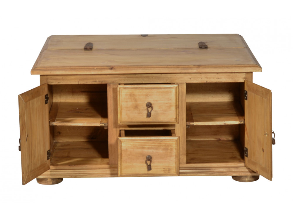 Truhentisch Mexico Möbel Landhaus Pinie Honig