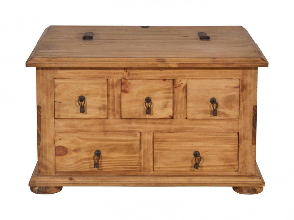 Truhentisch Mexico Möbel Landhaus Pinie Honig