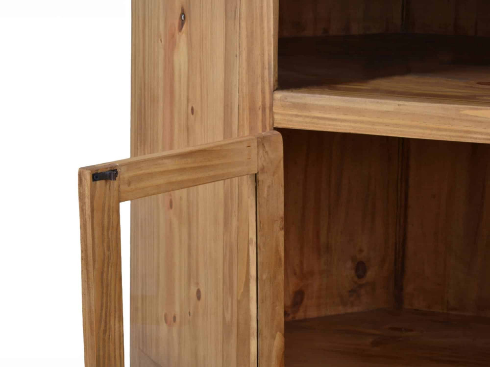 TV-Kommode Mexico Möbel Landhaus Glas Massivholz Pinie Honig