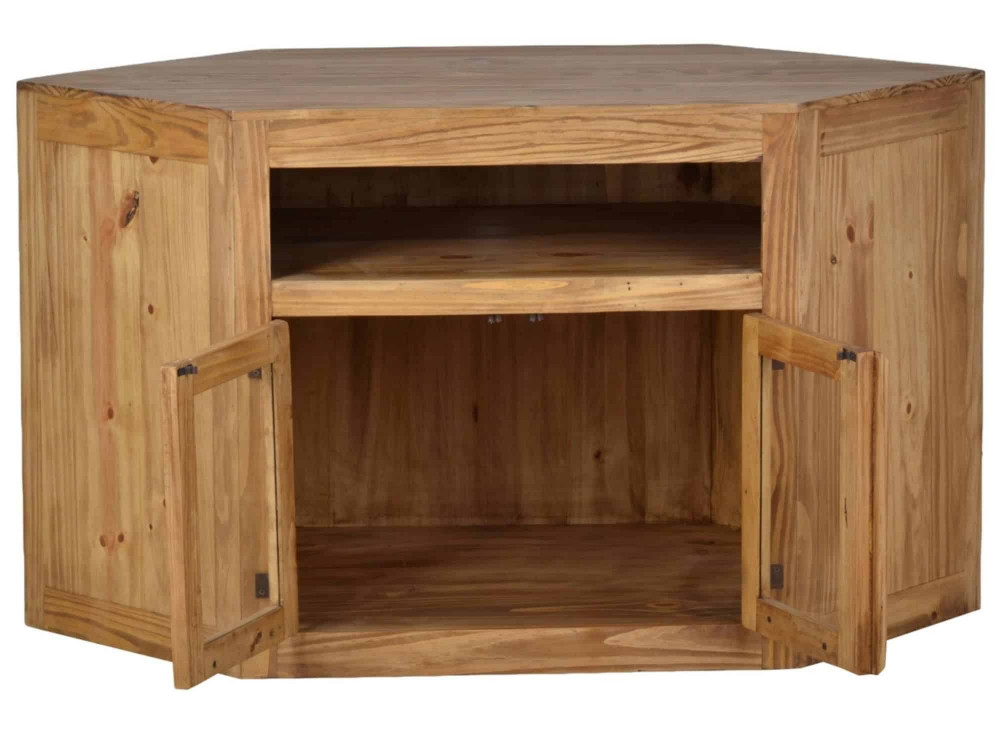 TV-Kommode Mexico Möbel Landhaus Glas Massivholz Pinie Honig