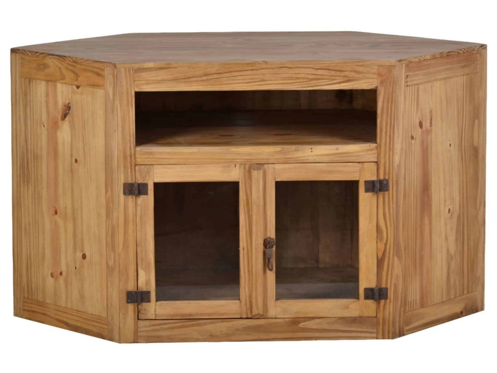 TV-Kommode Mexico Möbel Landhaus Glas Massivholz Pinie Honig