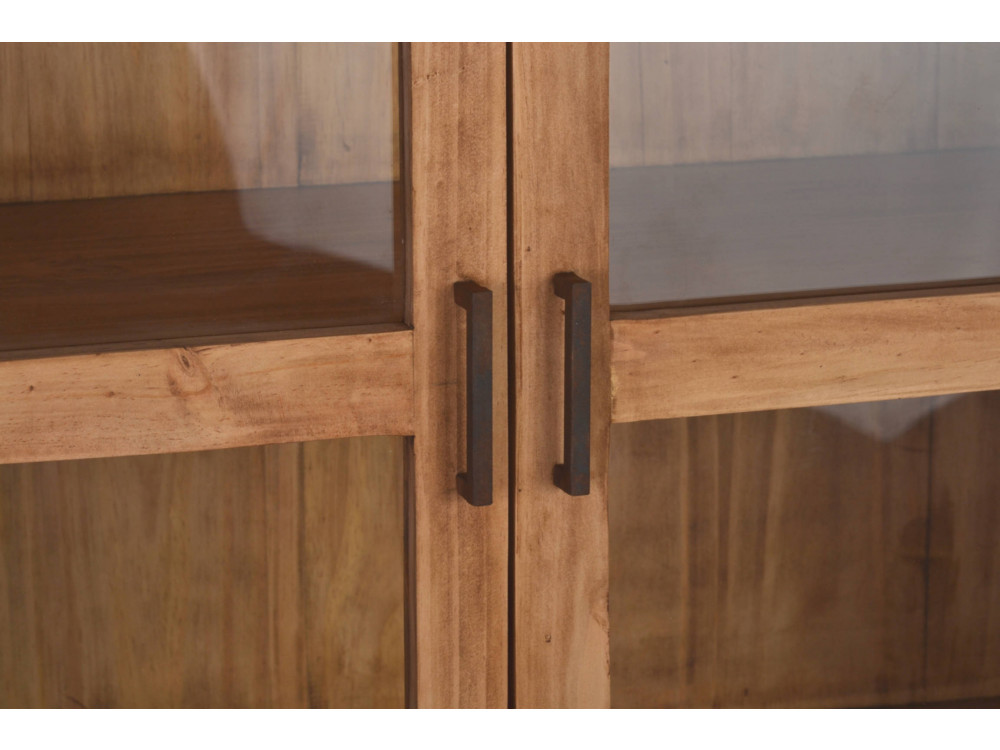 Vitrine Mexico Möbel Landhaus Pinie Honig