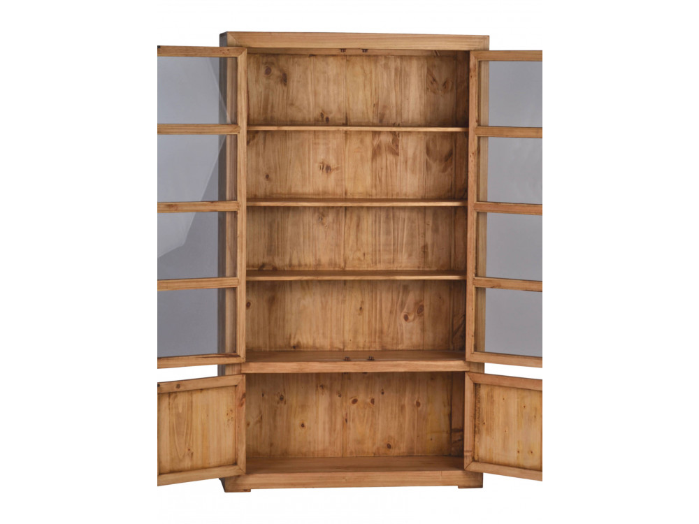 Vitrine Mexico Möbel Landhaus Pinie Honig