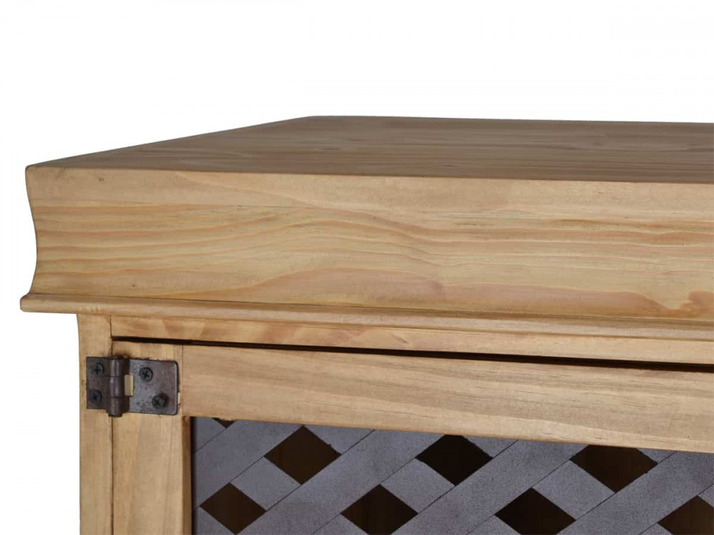 Vitrine Mexico Möbel Landhaus Pinie Honig