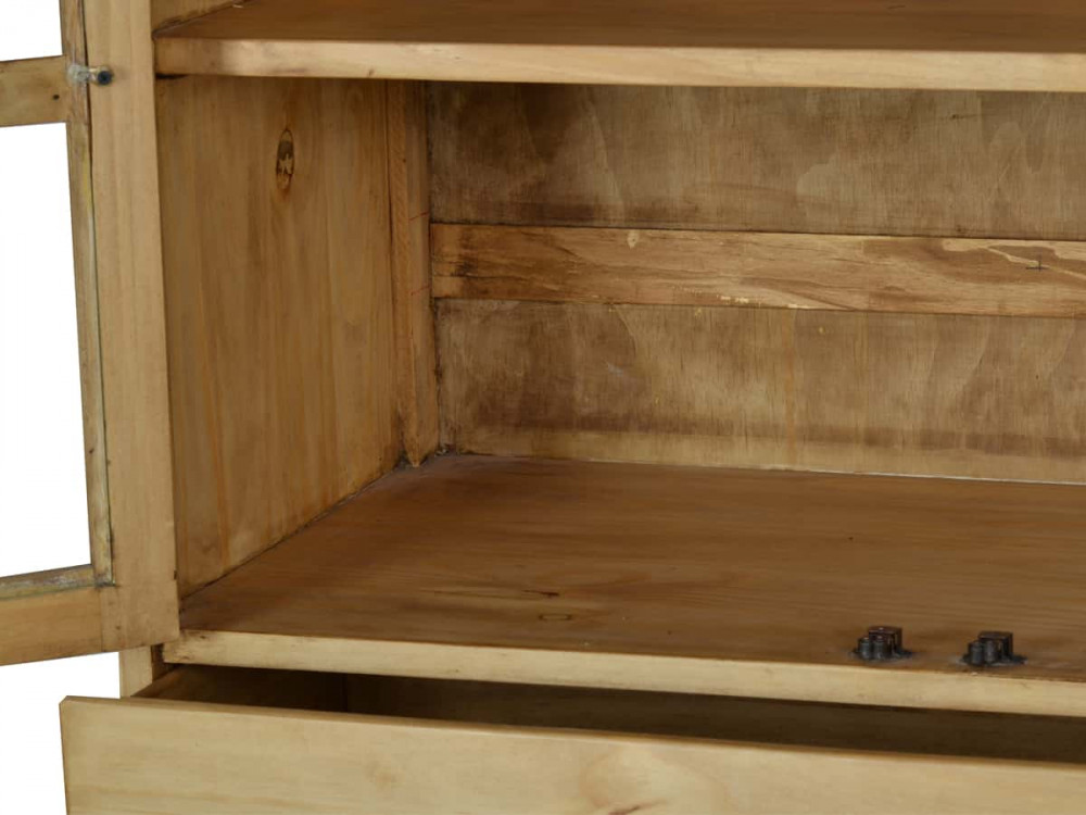 Vitrine Mexico Möbel Landhaus Pinie Honig