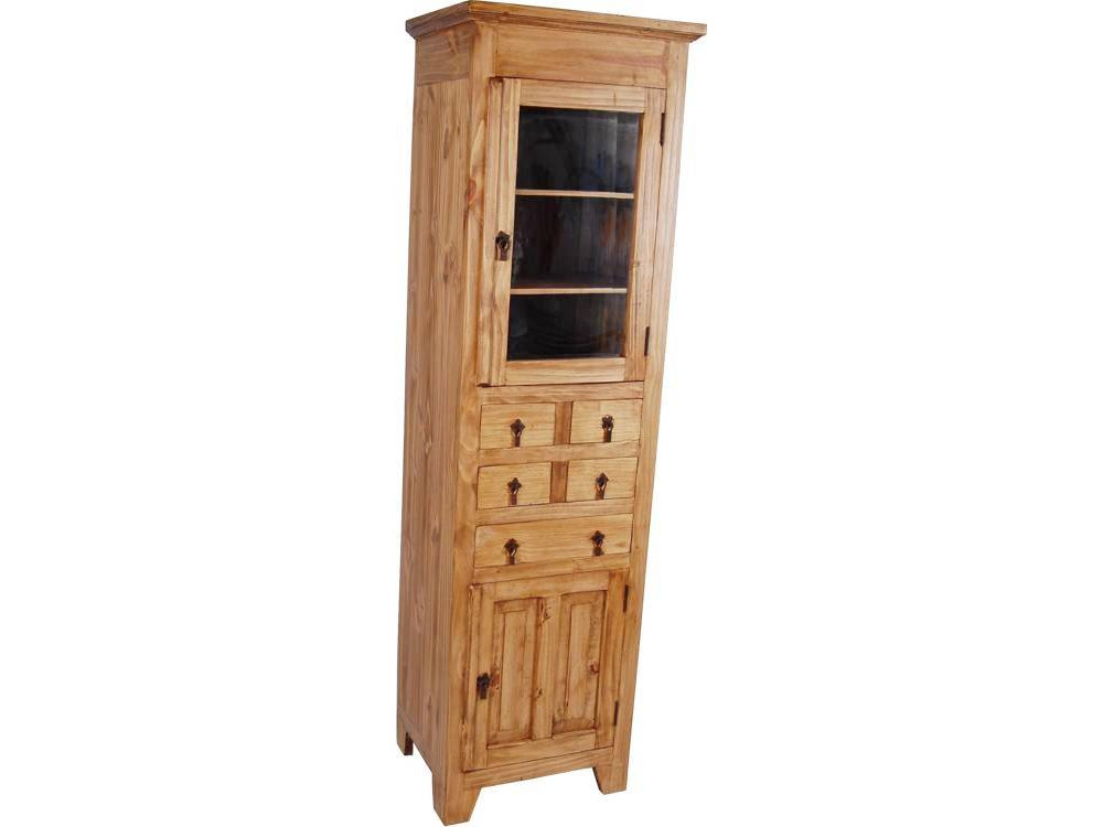 Vitrine Mexico Möbel Landhaus Pinie Honig