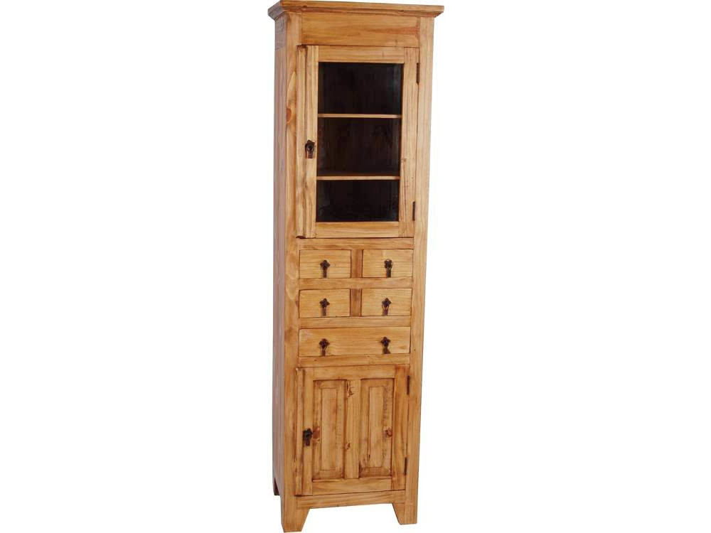 Vitrine Mexico Möbel Landhaus Pinie Honig