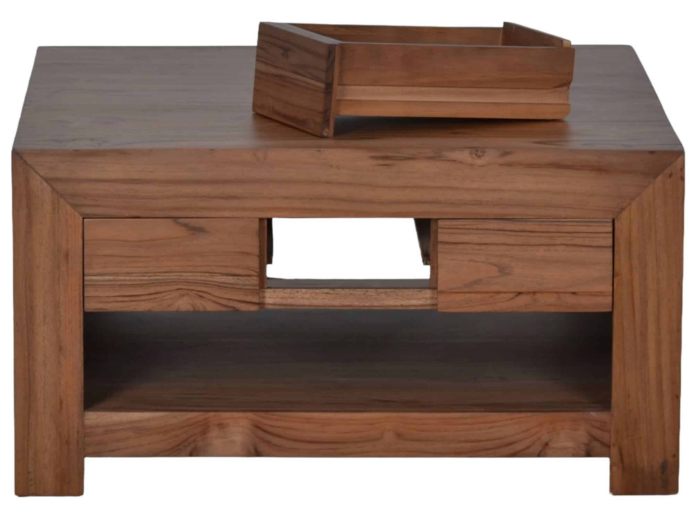 Couchtisch Maharaja Modern Massivholz Teak Braun