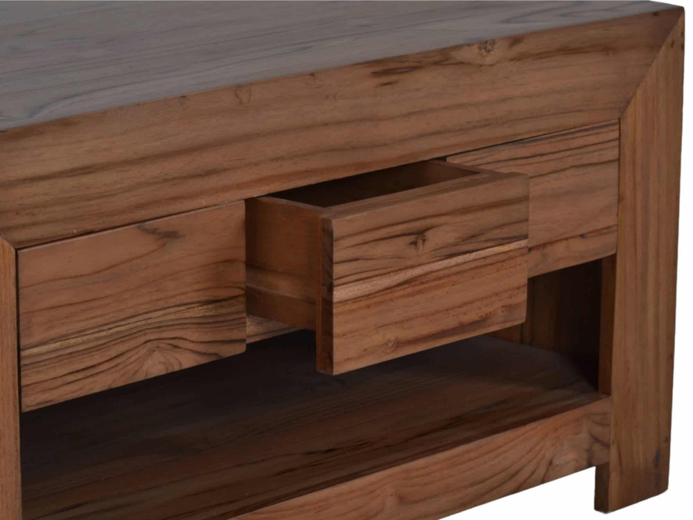 Couchtisch Maharaja Modern Massivholz Teak Braun