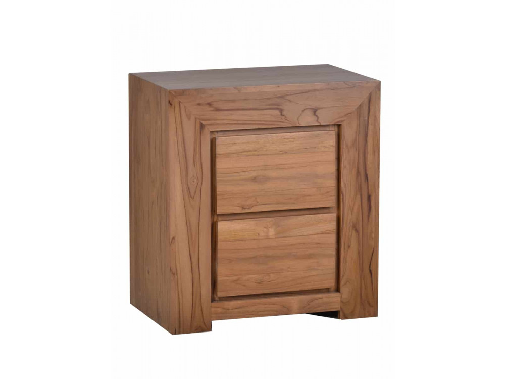 Nachttisch Maharaja Modern Teak Dunkelbraun