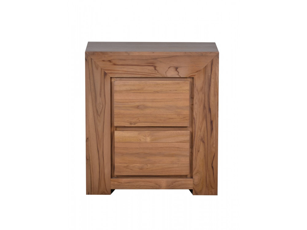 Nachttisch Maharaja Modern Teak Dunkelbraun