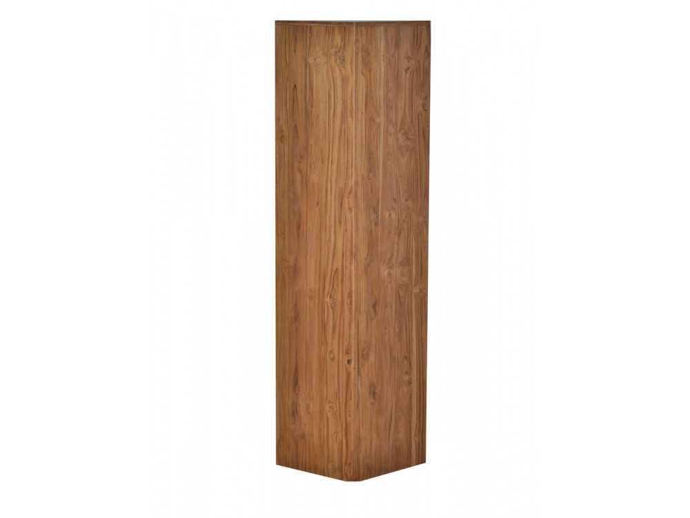 Eckvitrine Masala Modern Teak Braun