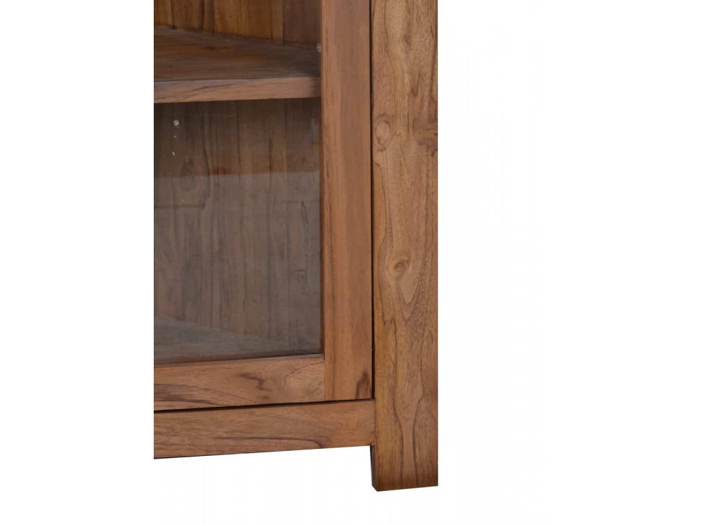 Eckvitrine Masala Modern Teak Braun