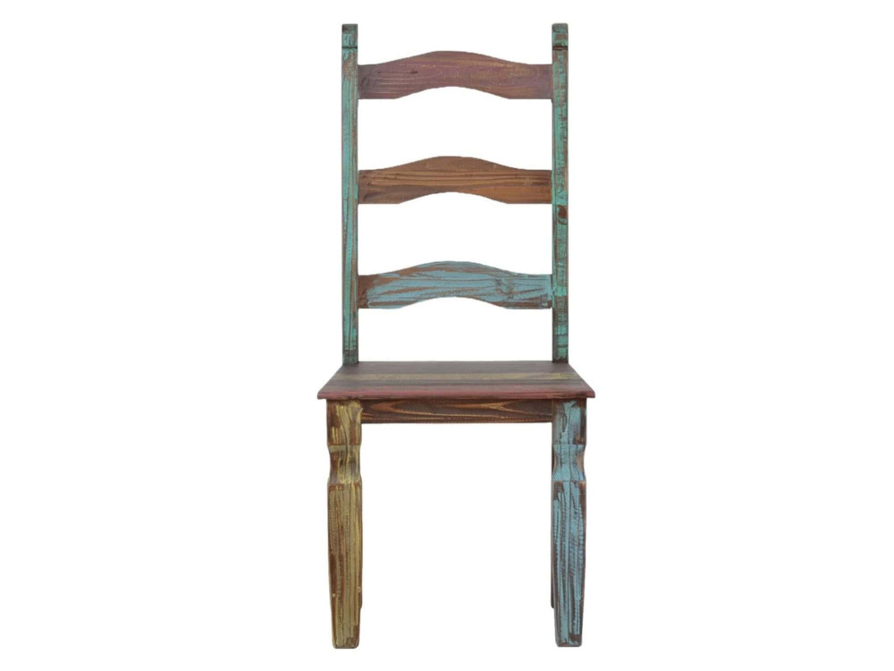 Esszimmerstuhl Cancun Shabby Chic Massivholz Pinie Bunt