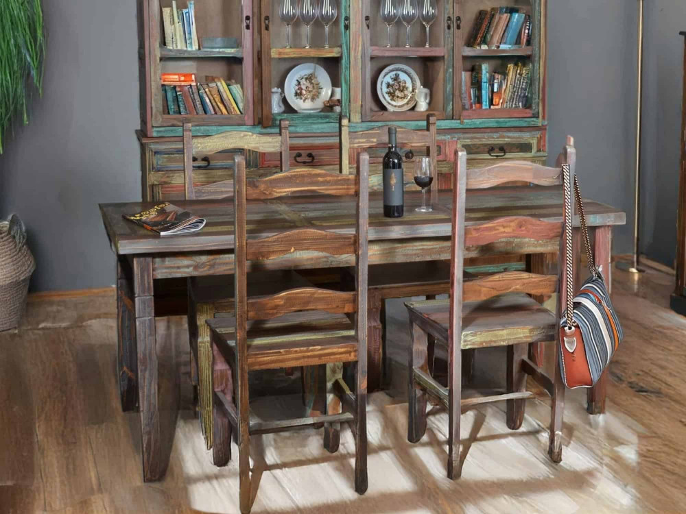 Esszimmerstuhl Cancun Shabby Chic Pinie Bunt