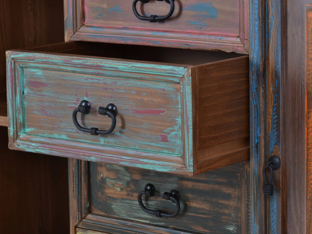 Highboard Cancun Shabby Chic Pinie Bunt