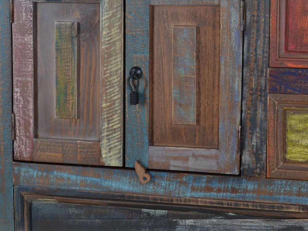 Kommode Cancun Shabby Chic Massivholz Pinie Bunt