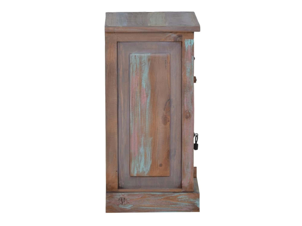 Nachttisch Cancun Shabby Chic Pinie Bunt