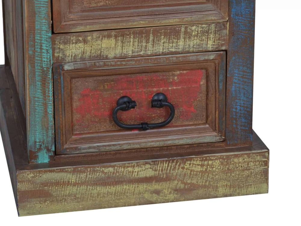 Schreibtisch Cancun Shabby Chic Massivholz Pinie Bunt