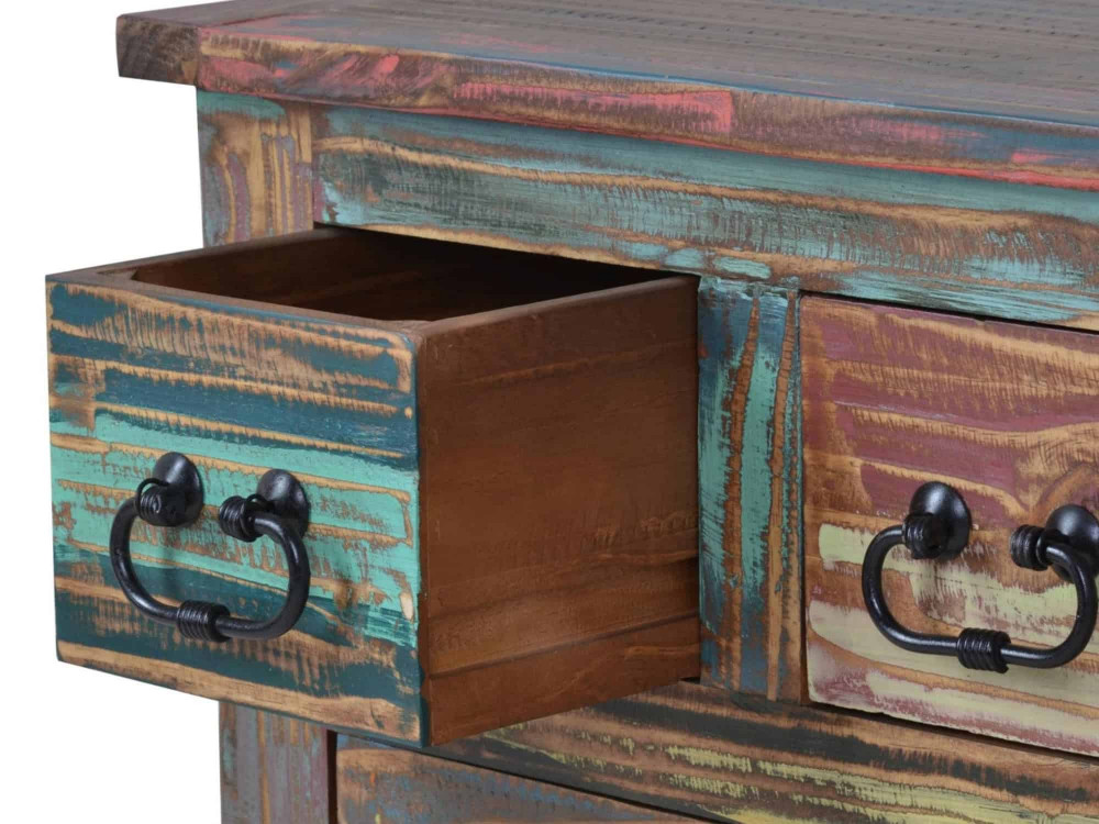 Truhentisch Cancun Shabby Chic Pinie Bunt