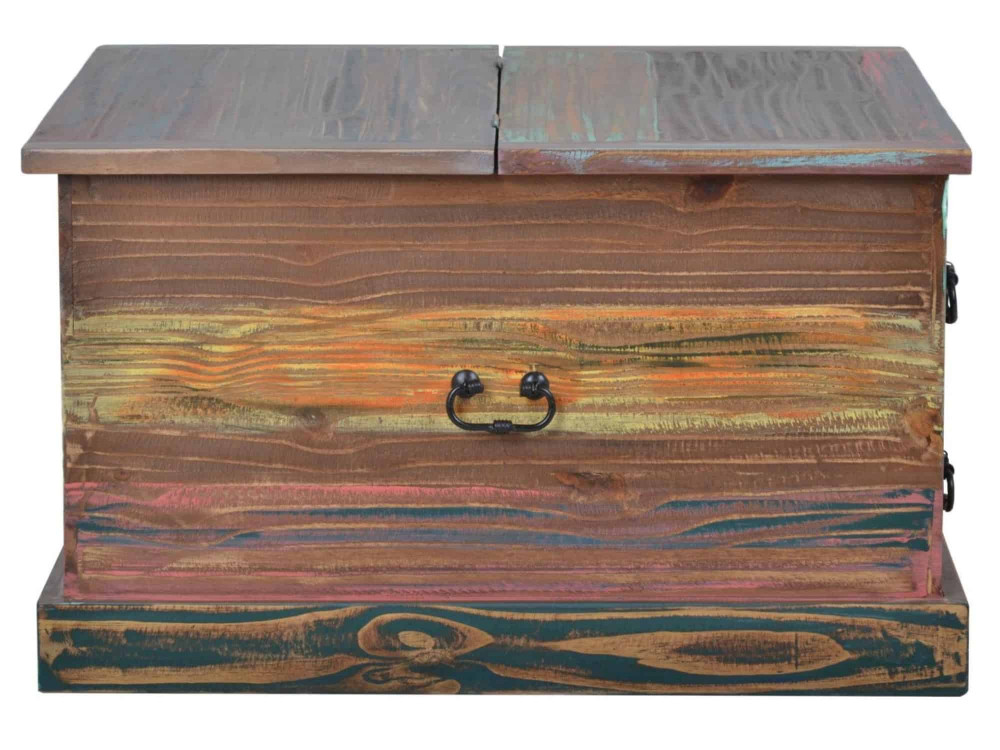 Truhentisch Cancun Shabby Chic Pinie Bunt