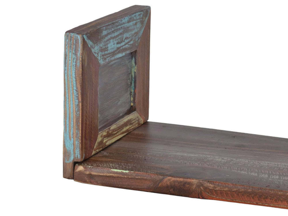 Wandregal Cancun Shabby Chic Massivholz Pinie Bunt