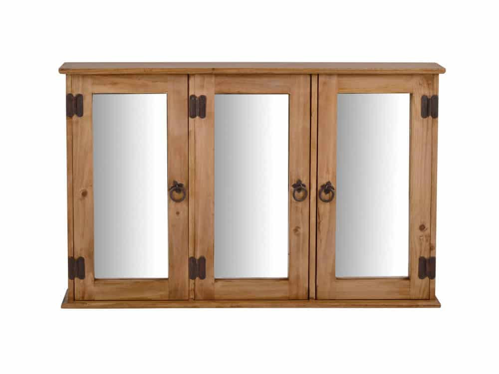 Spiegelschrank Mexico Möbel Landhaus Massivholz Pinie Honig