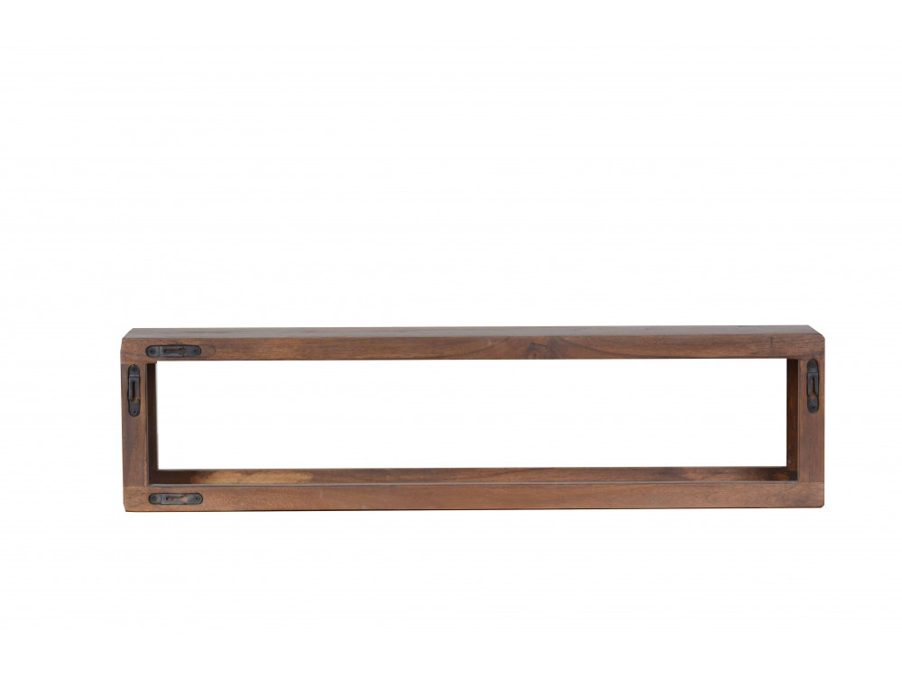 Regal Tamesi Modern Massivholz Sheesham Dunkelbraun