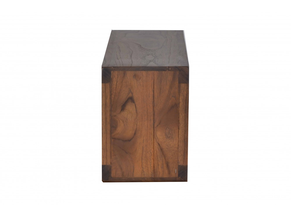 Regal Tamesi Modern Massivholz Sheesham Dunkelbraun