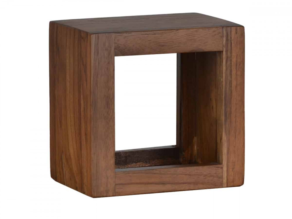 Wandregal Tamesi Modern Teak Dunkelbraun