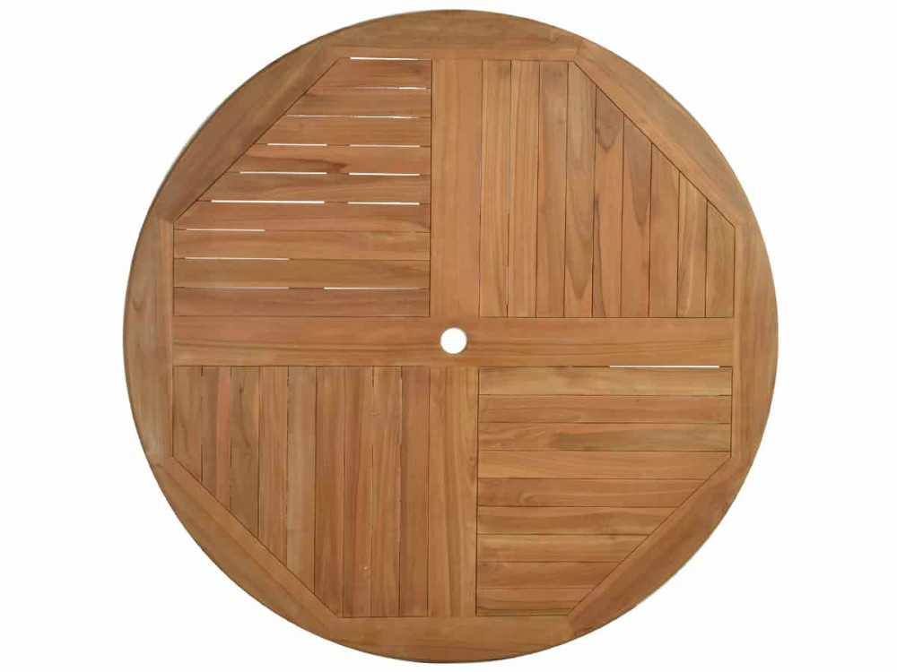 Gartentisch  Gartenmöbel Outdoor Modern Massivholz Teak Honig