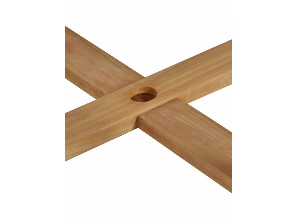 Gartentisch  Gartenmöbel Outdoor Modern Massivholz Teak Honig