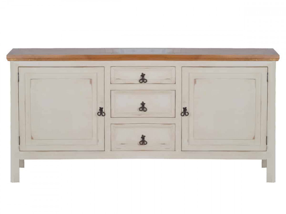 Küchenmodul Mexico Möbel Landhaus Massivholz Pinie Weiß