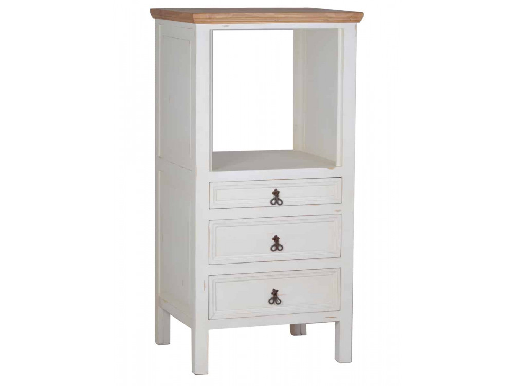 Küchenmodul Mexico Möbel Landhaus Pinie Weiß