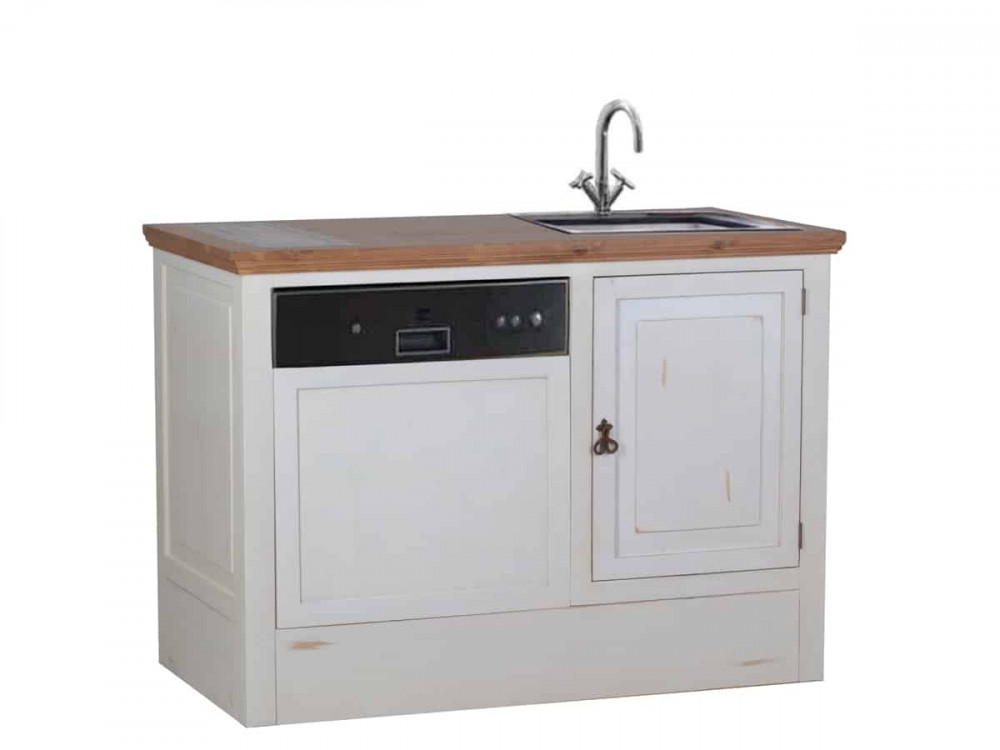 Küchenmodul Mexico Möbel Landhaus Pinie Weiß