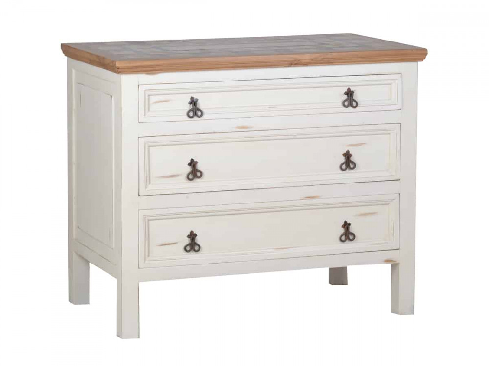 Küchenmodul Mexico Möbel Landhaus Pinie Weiß