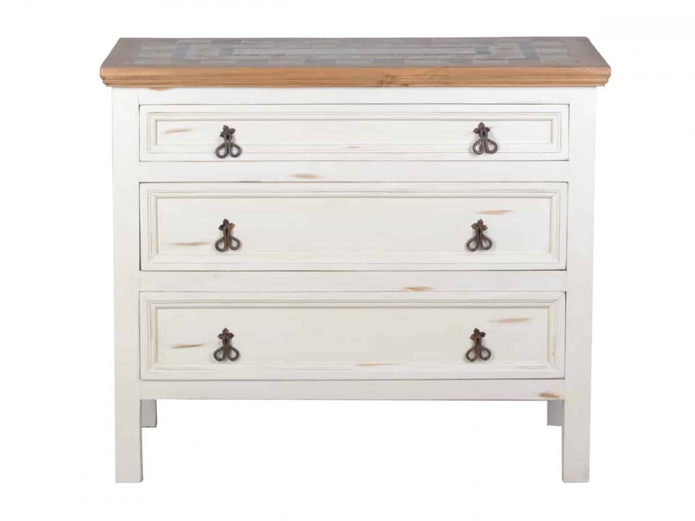 Küchenmodul Mexico Möbel Landhaus Pinie Weiß