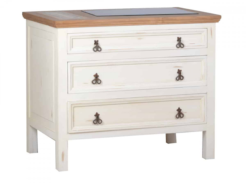 Küchenmodul Mexico Möbel Landhaus Pinie Weiß