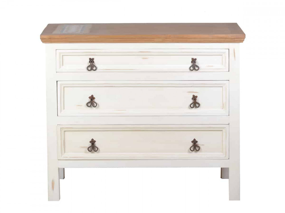 Küchenmodul Mexico Möbel Landhaus Pinie Weiß