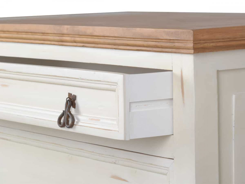 Küchenmodul Mexico Möbel Landhaus Pinie Weiß