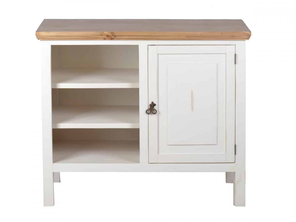 Küchenmodul Mexico Möbel Landhaus Pinie Weiß