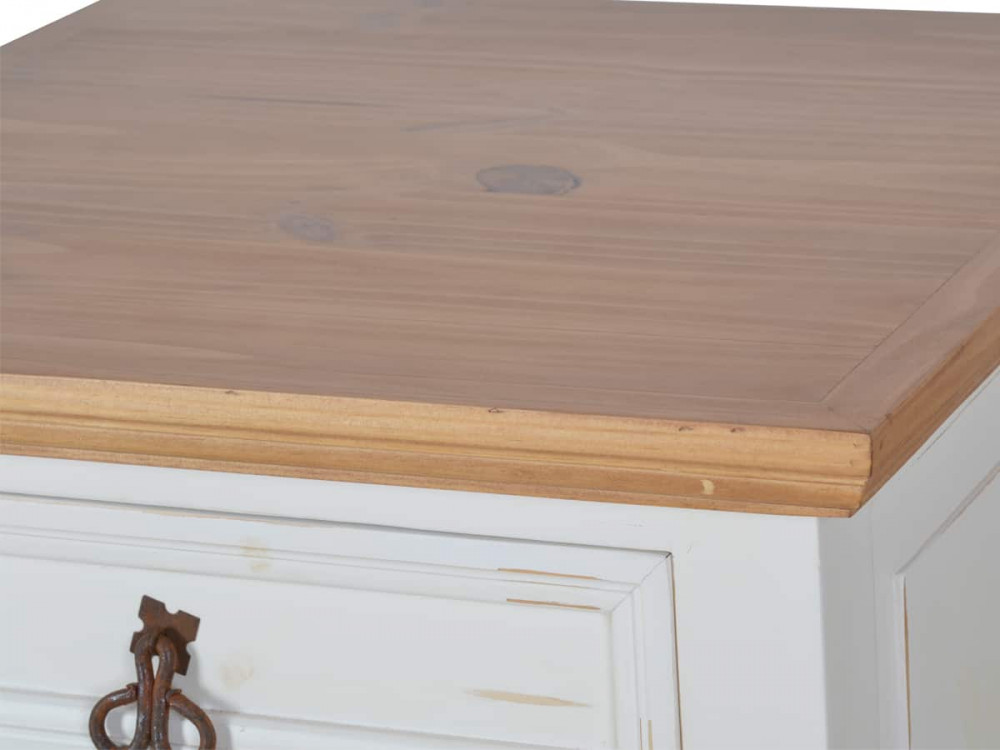 Küchenmodul Mexico Möbel Landhaus Pinie Weiß